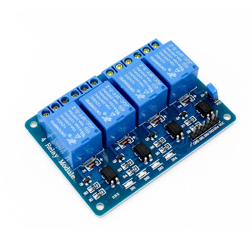 4 Channel 12V Relay Module with Optocoupler Main image