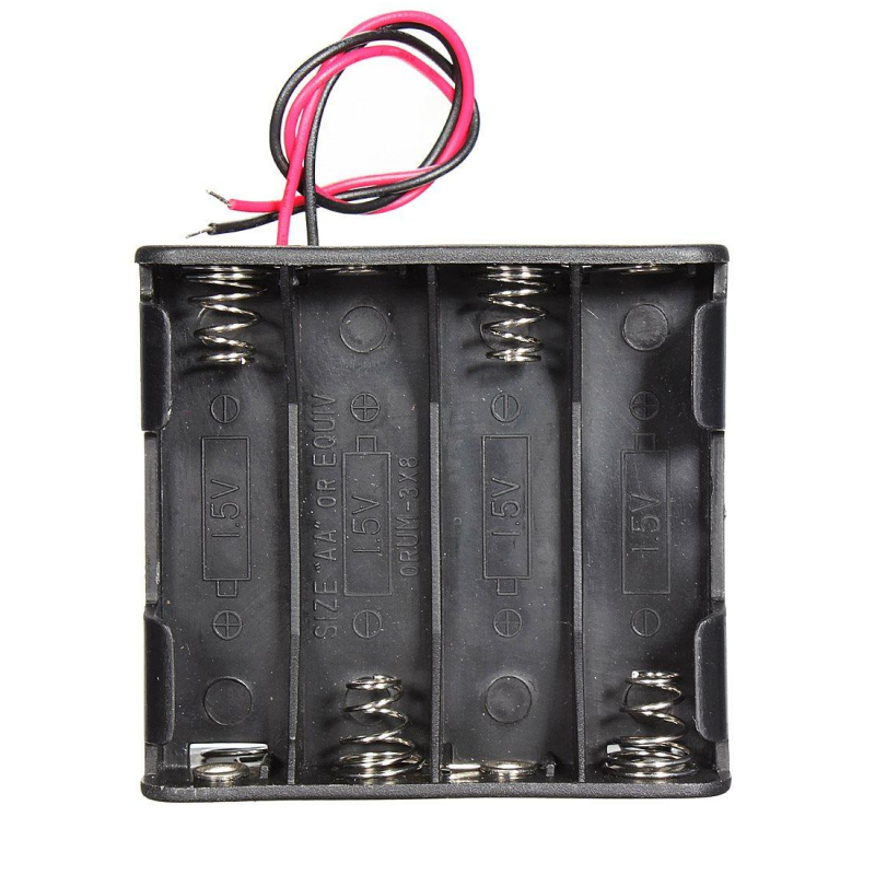 4 x AA Battery Holder Box Without Cover Main image