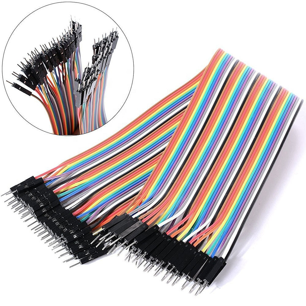 20CM Male to Male Jumper Wire Cable 2.54mm – 40 Pcs
