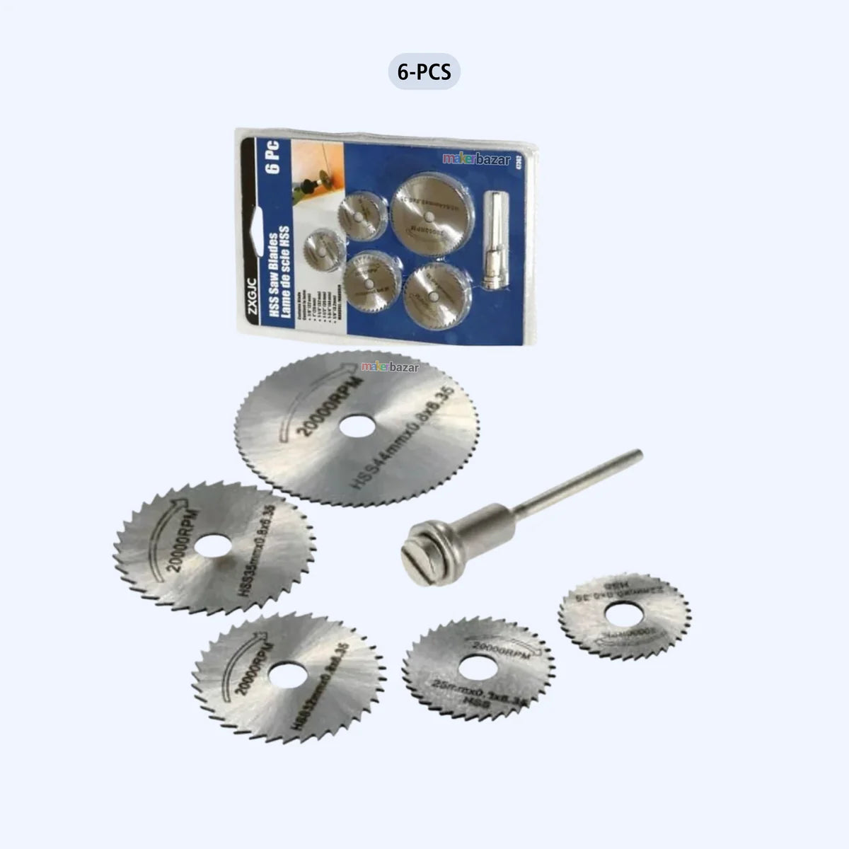 Cutter Set for 12V 775 & 555 DC Motor (6PCS) for DIY Projects & Rotary Tools