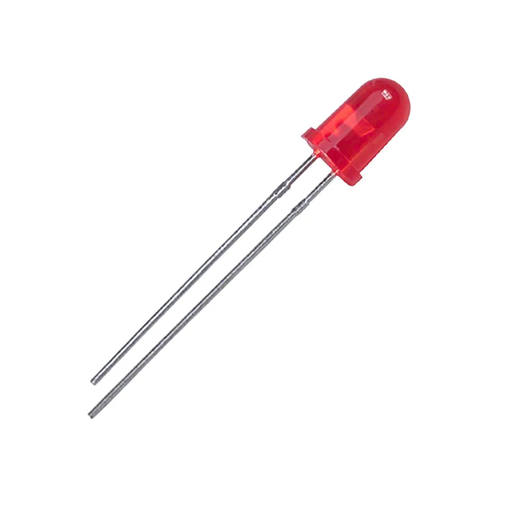 5mm Round Red LED 2 Pin Through Hole Main image