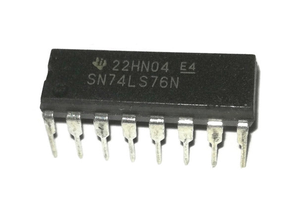 74HC76 Dual JK Flip-Flop with Set and Clear IC - DIP-16 Package Main image