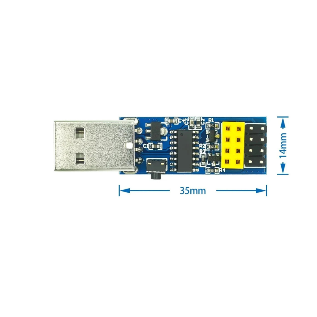 ESP8266 ESP-01/01S USB Programmer Downloader, Auto Firmware Flash Tool