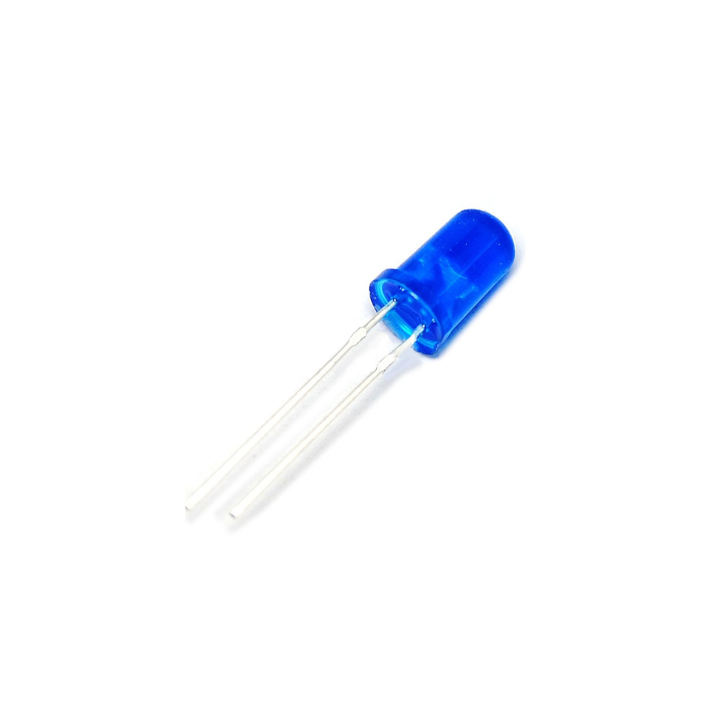 5mm Round Blue LED 2 Pin Through Hole Main image
