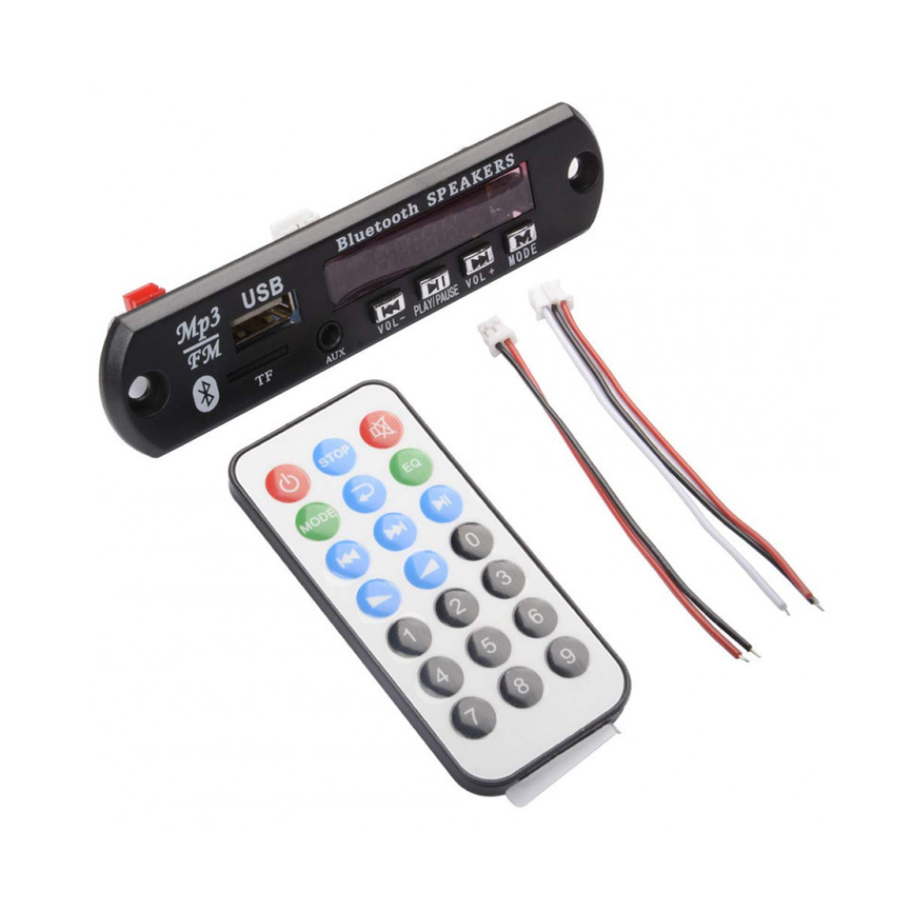 Bluetooth MP3 Decoding Board Module with inbuilt SD Card Slot – USB – FM – and Remote Control Main image