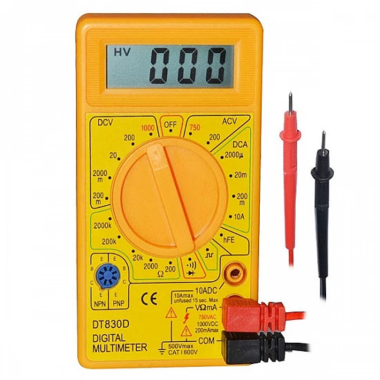 DT830D - 1000V DC/750V AC Digital Multimeter