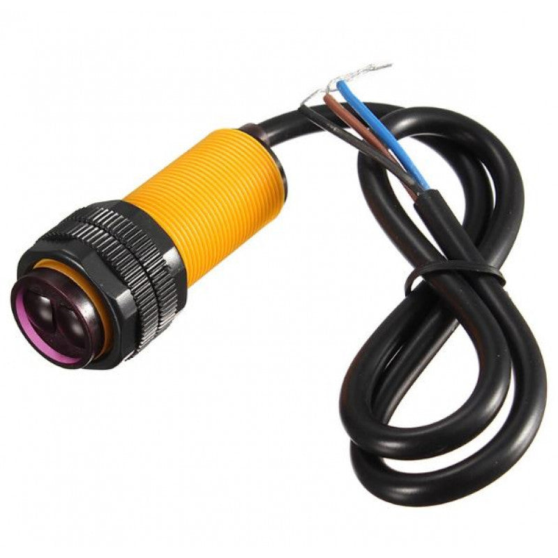 E18-D80NK NPN- NO Adjustable IR Sensor Proximity Switch 3-80cm Range