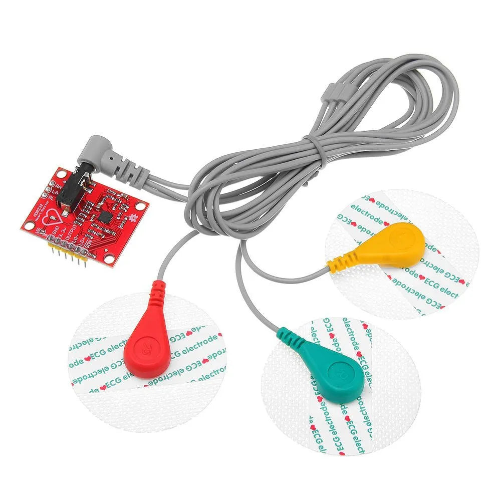 AD8232 ECG Sensor Module Heart Rate Monitor Kit Main image