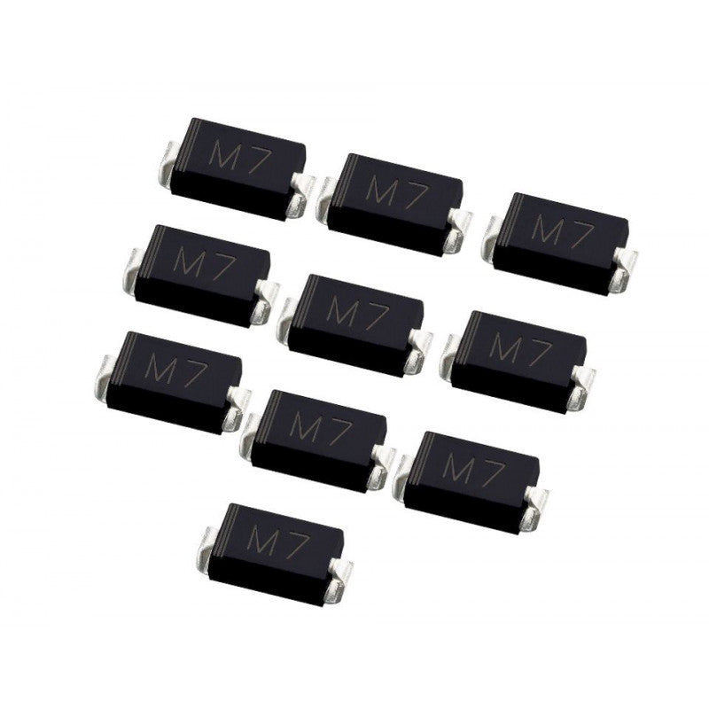 M7 Diode (1N4007 SMD)- SMA (DO-214AC) - Pack Of 10